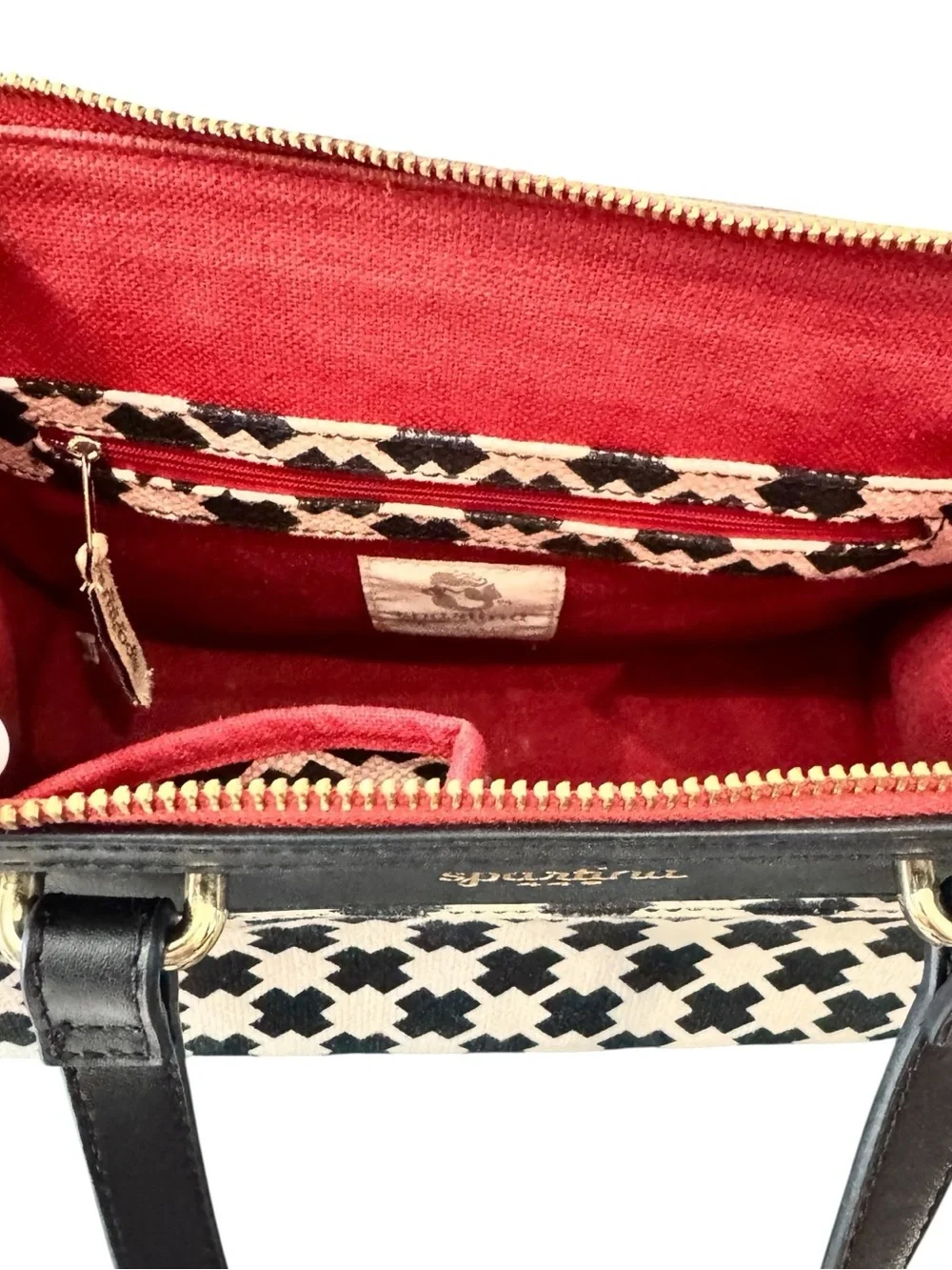 Spartina 449 Ellis Bella Black & White Shoulder Bag